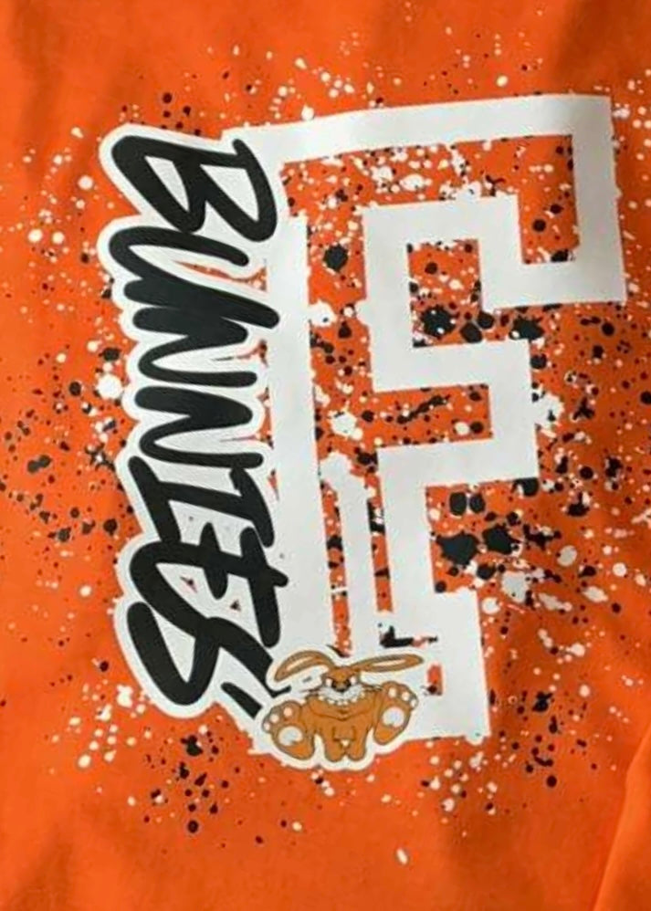 Fisher Bunnies Splatter Adult Orange