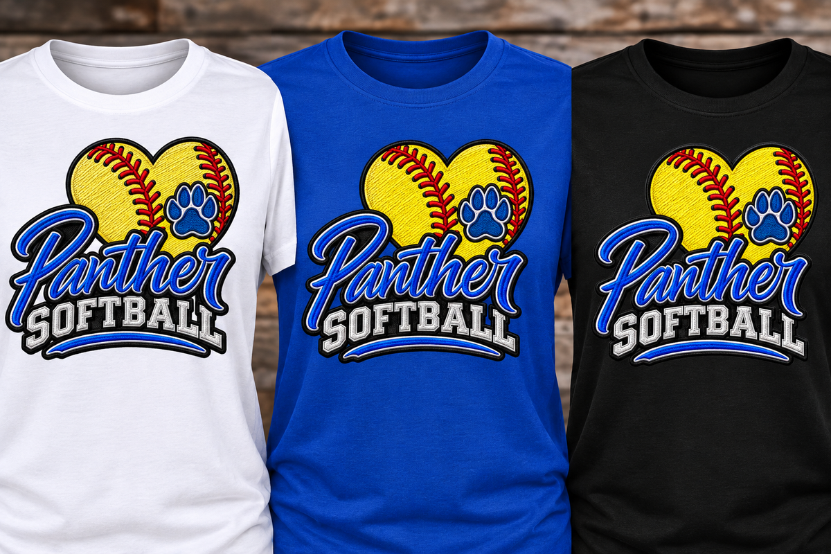 SJO Panthers Softball heart