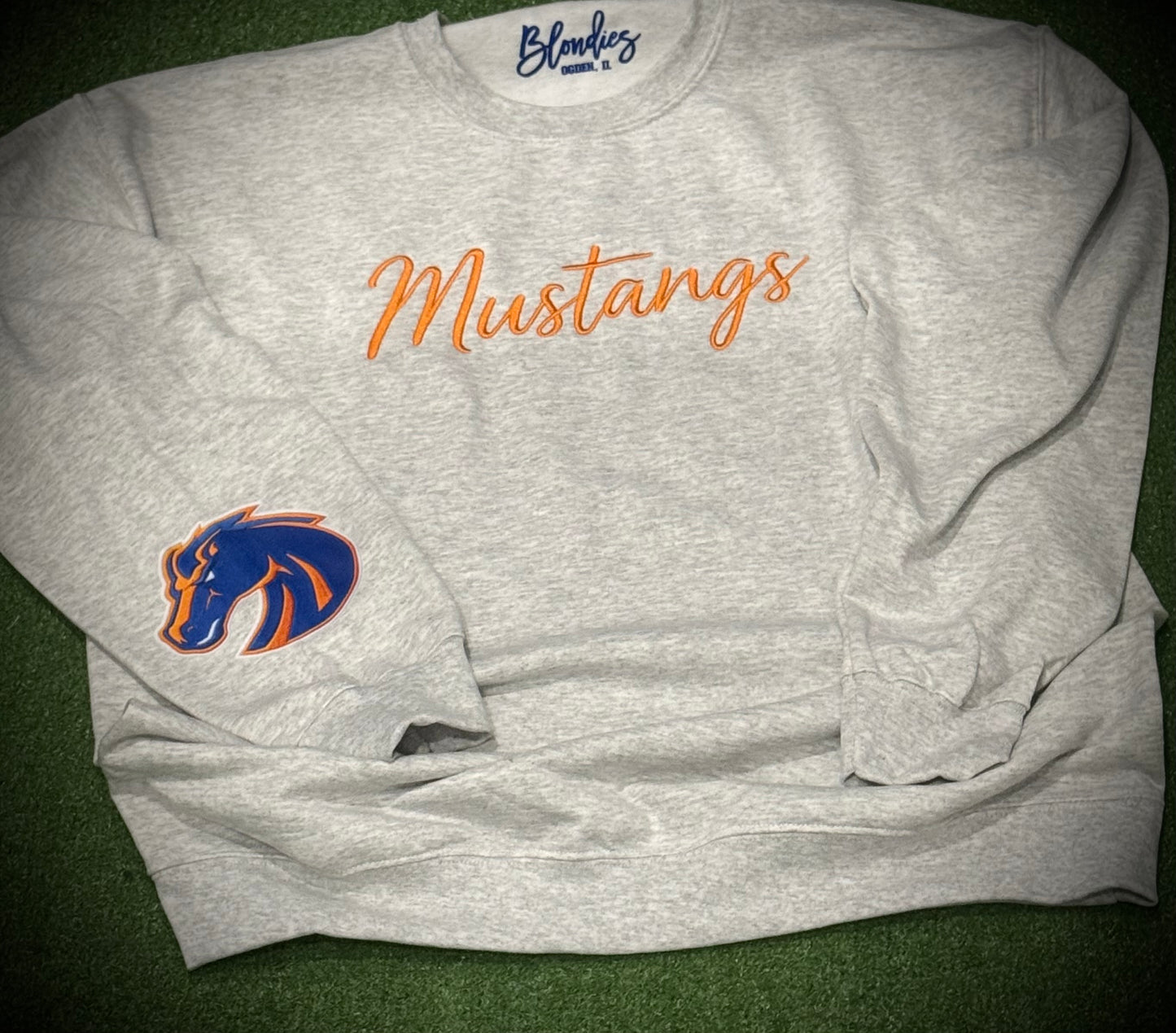 Cursive Mascot Embroidered