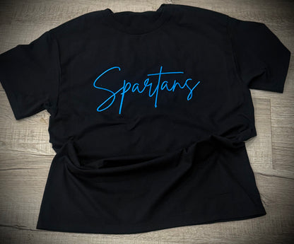 Spartans Embroidered cursive T