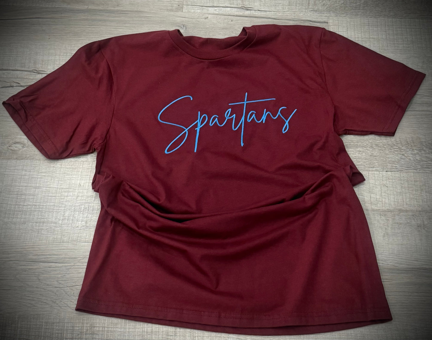 Spartans Embroidered cursive T