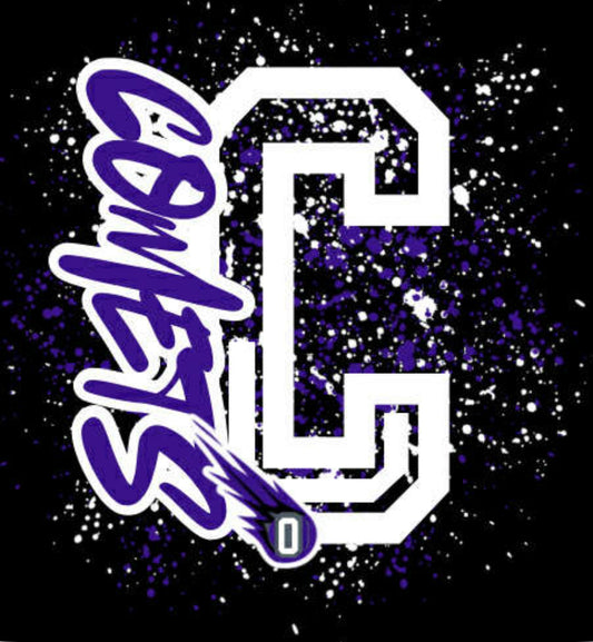 Oakwood Comets Splatter Youth Black