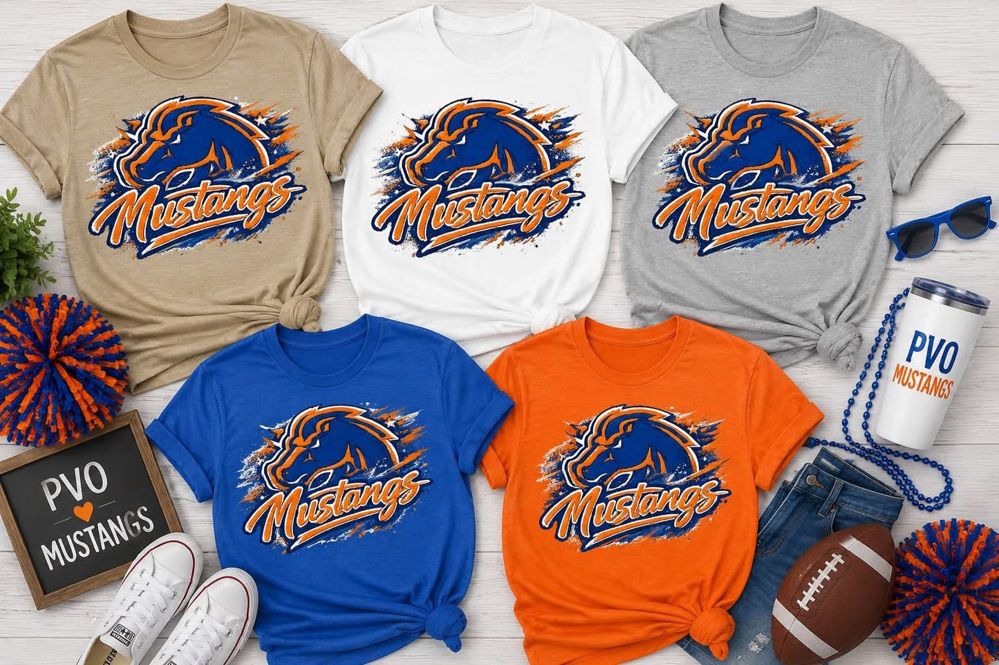 PVO Mustang script splash