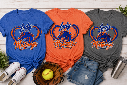 PVO Lady Mustangs Heart