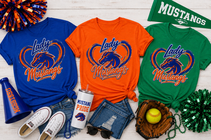 PVO Lady Mustangs Heart