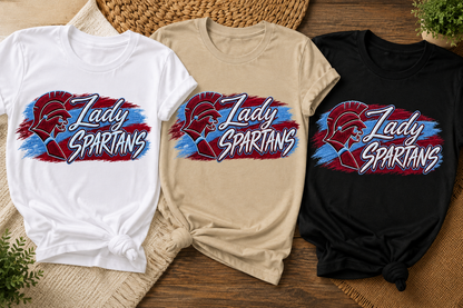 Lady Spartans brushstroke