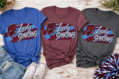 Lady Spartans brushstroke