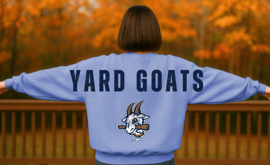 Yard Goats Long Distress - Columbia Blue