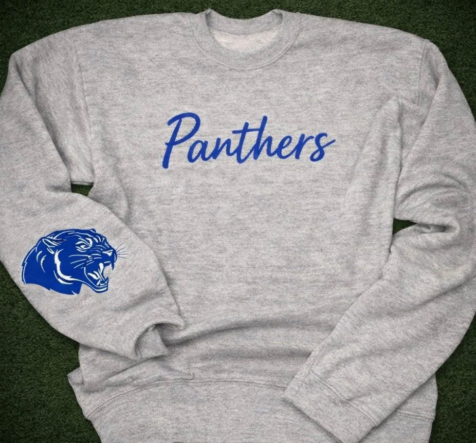 Cursive Mascot Embroidered