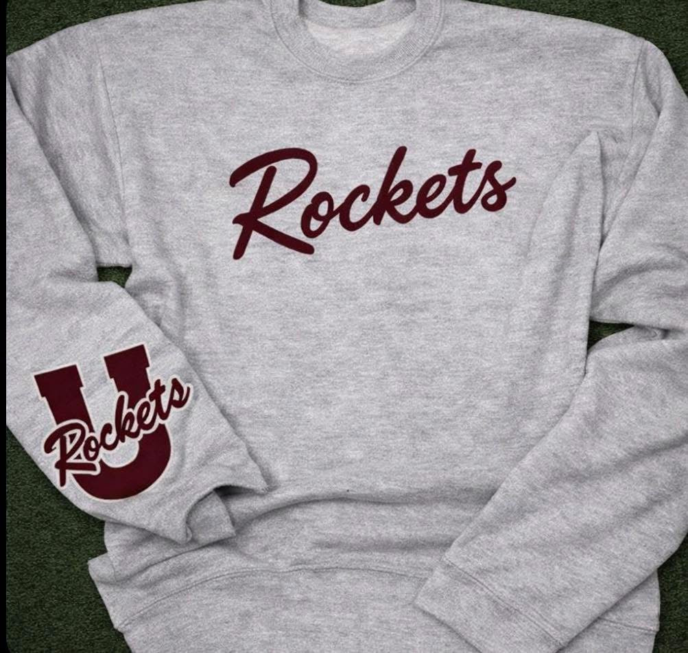Cursive Mascot Embroidered