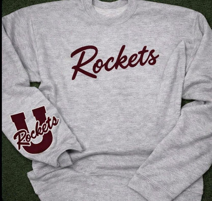 Cursive Mascot Embroidered