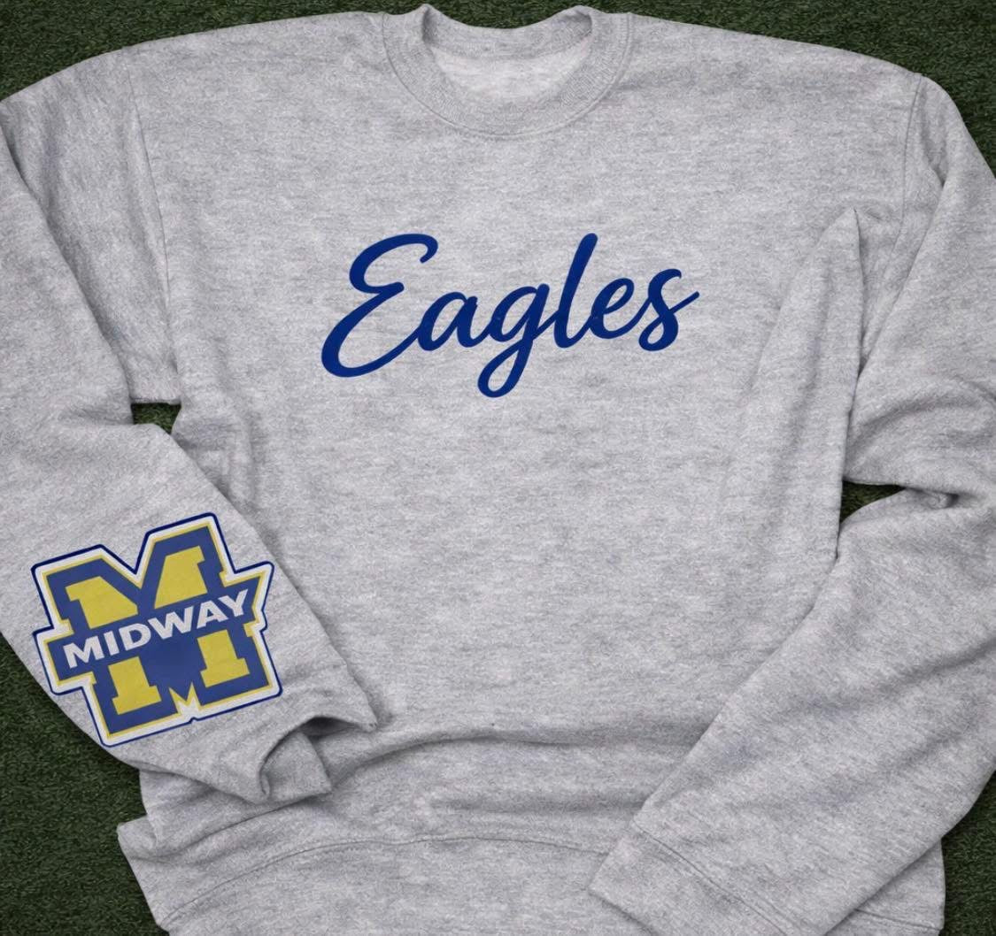 Cursive Mascot Embroidered
