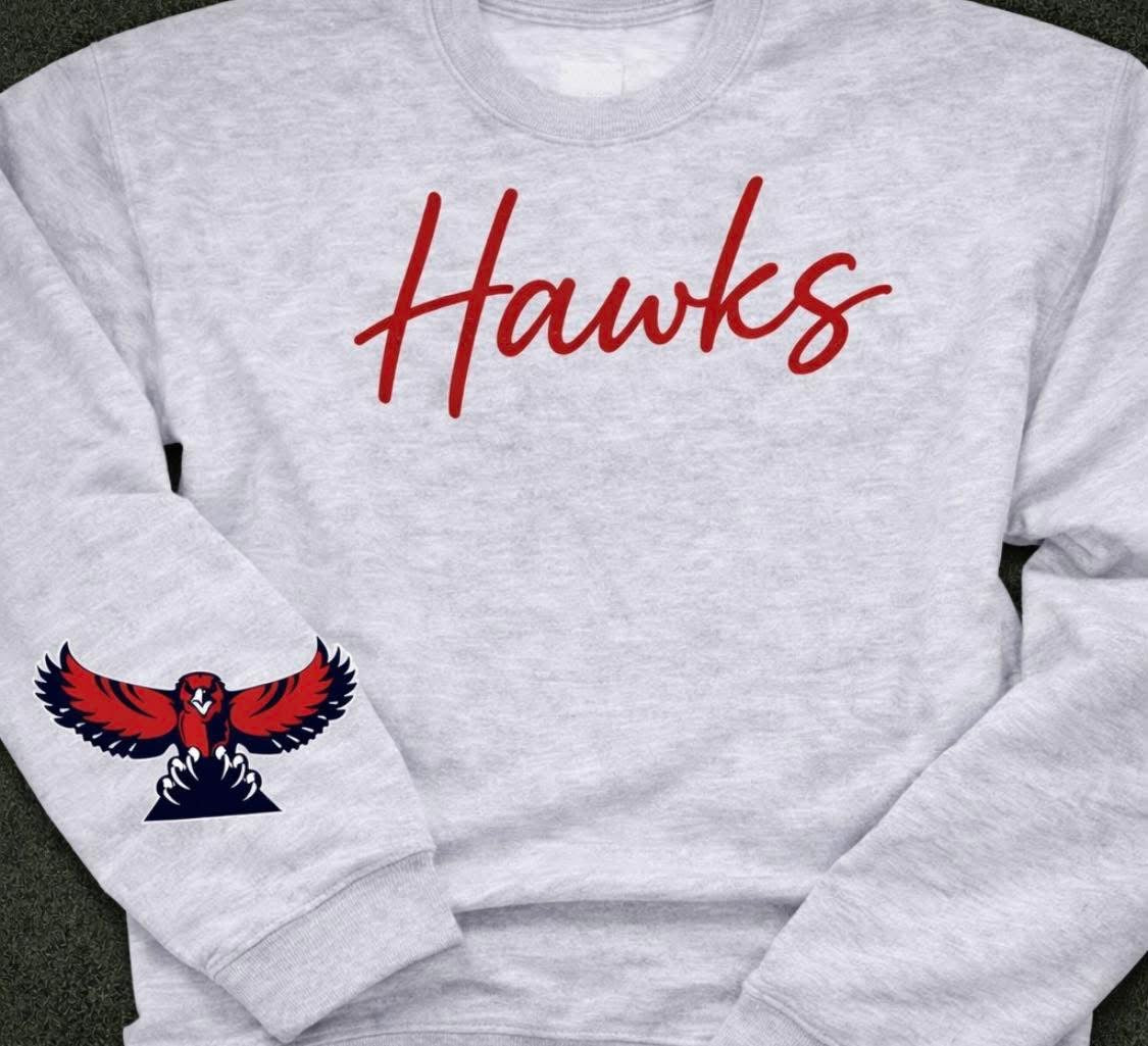 Cursive Mascot Embroidered