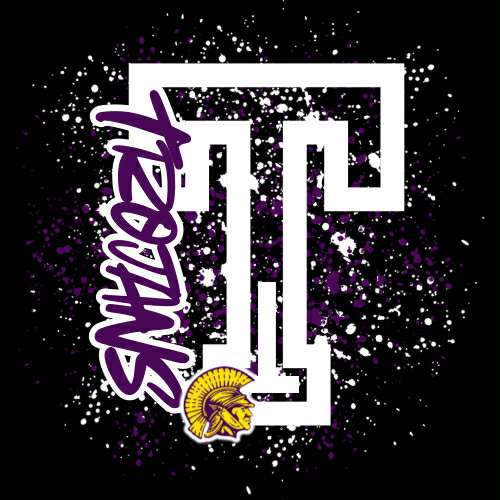 Trojans Splatter Adult Black