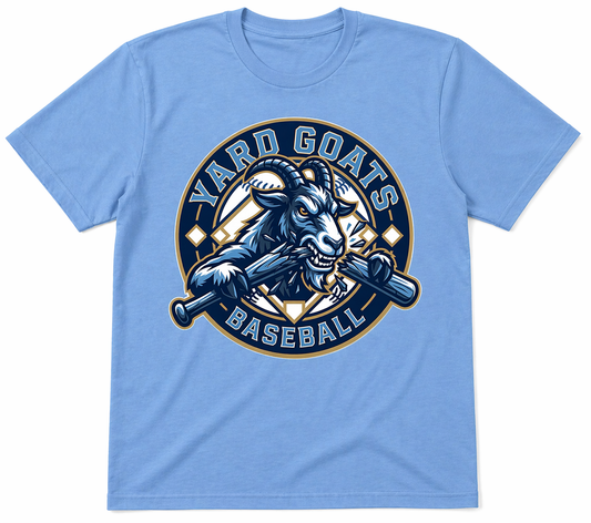 Yard goats Colombia blue round