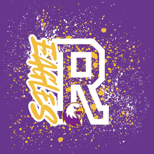 Rantoul Eagles Splatter Adult Purple