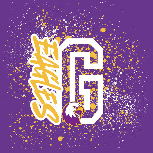 Gifford Eagles Splatter Youth Purple
