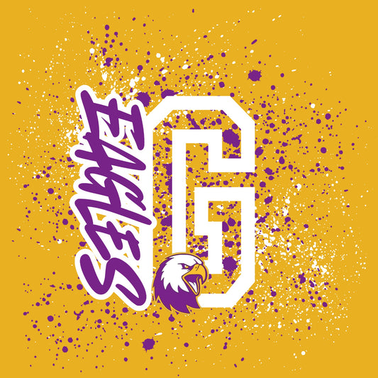 Gifford Eagles Splatter Youth Yellow Gold