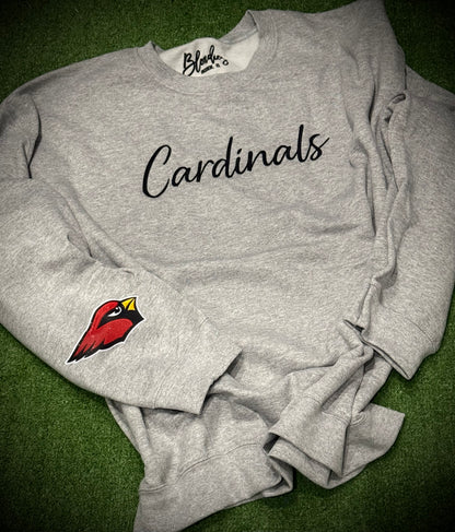 Cursive Mascot Embroidered