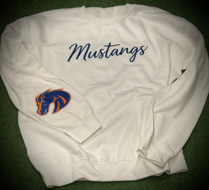 Cursive Mascot Embroidered