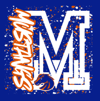 Mustangs Splatter Royal Adult