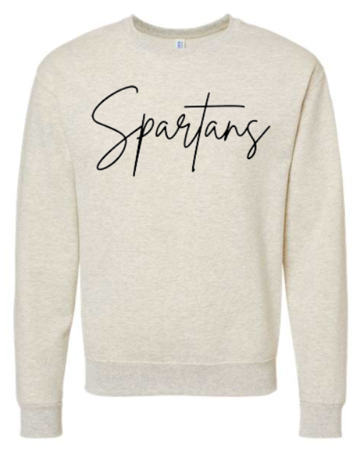 Spartans Cursive Oatmeal