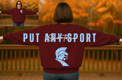 Spartans Sports LARGE Back